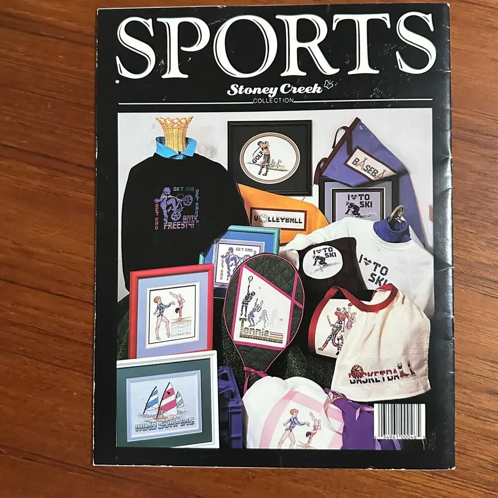 Sports Cross Stitch Pattern Book 1987
